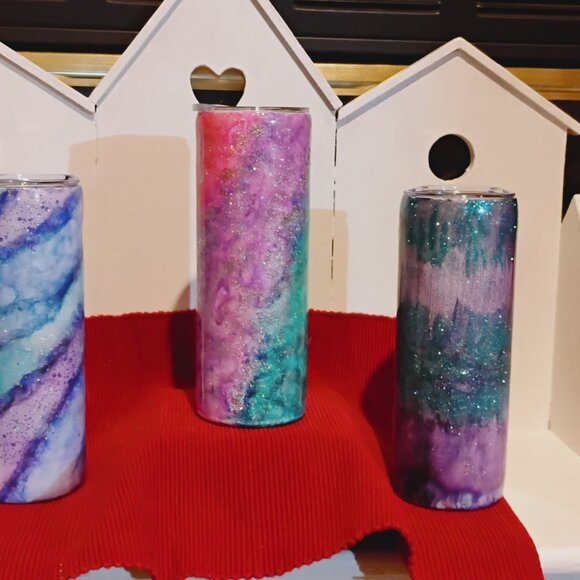 Custom Handcrafted Mermaid Tumblers - Picture 2 of 9